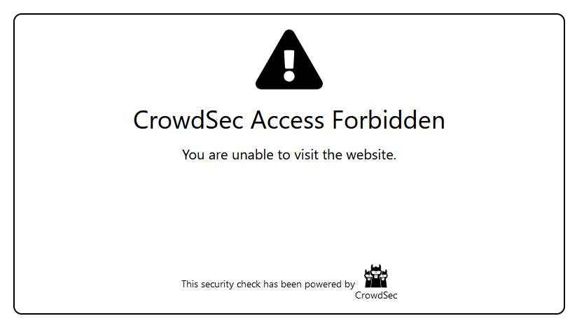 CrowdSec, repository health, disaster recovery