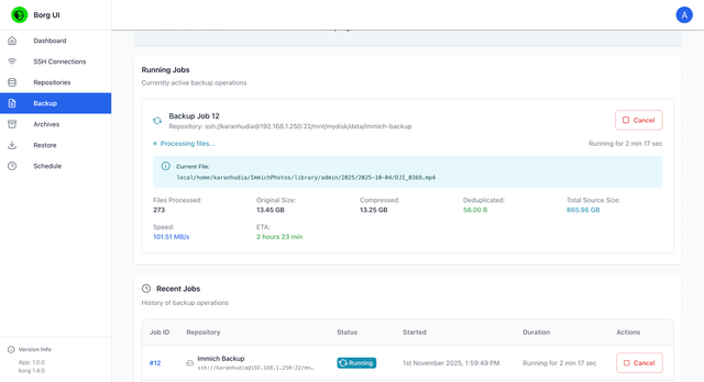 BorgBackup, deduplicated backups, BorgBackup restore